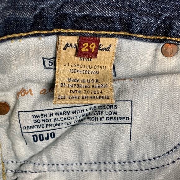 [SOLD] 7 for All Mankind Dojo Flare Jeans Sz 29x33 - Picture 7 of 7